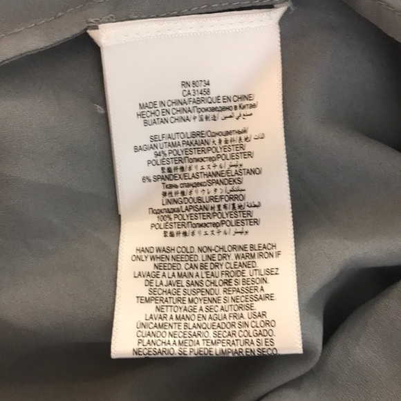 BCBG OVERALL SKIRT dress gray Side/Front pocket - Picture 5 of 5